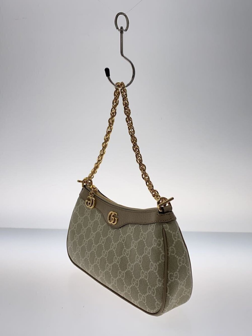 Gucci Supreme Beige Handbag All Tan Web GG over Ophidia Tan